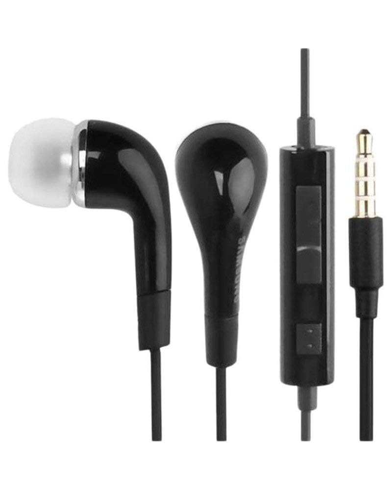 Samsung EHS64 Original Wired Earphones with Mic | 3.5mm In-Ear Headphones | Deep Bass & Clear Sound | White