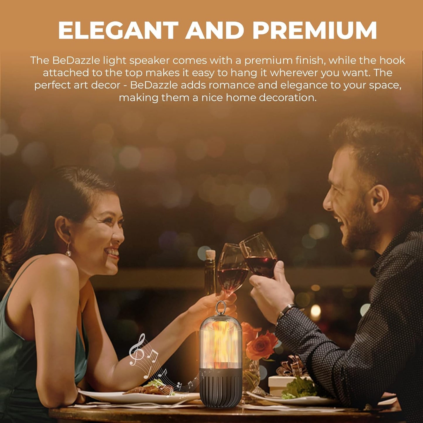 iGear Bedazzle Flame Lamp Wireless Bluetooth Portable Speaker (5W)