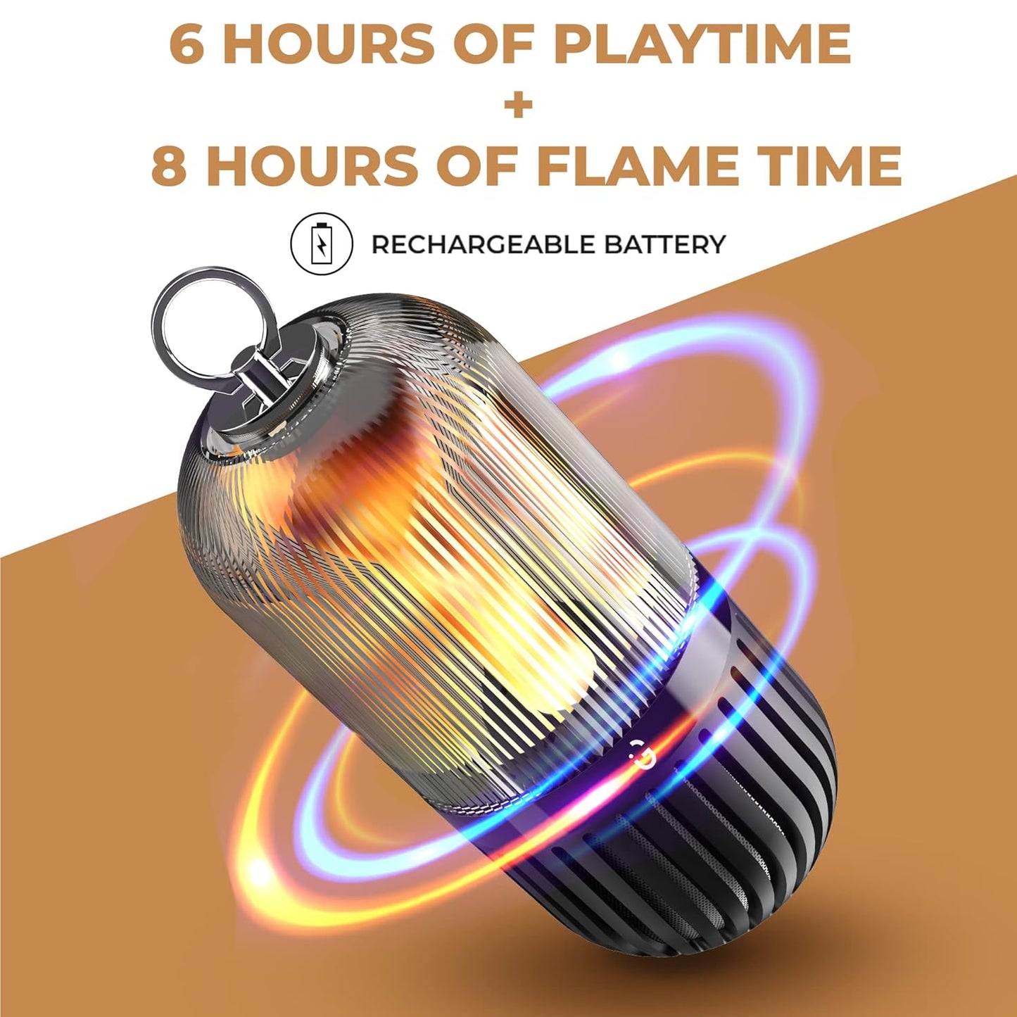 iGear Bedazzle Flame Lamp Wireless Bluetooth Portable Speaker (5W)
